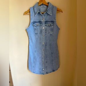 Never worn Amanda Uprichard jean dress.